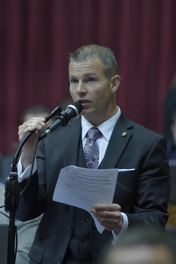 Representative Rick Brattin was among those Republicans who opposed the PDMP legislation filed by one of their fellow caucus members. (photo; Tim Bommel, Missouri House Communications)